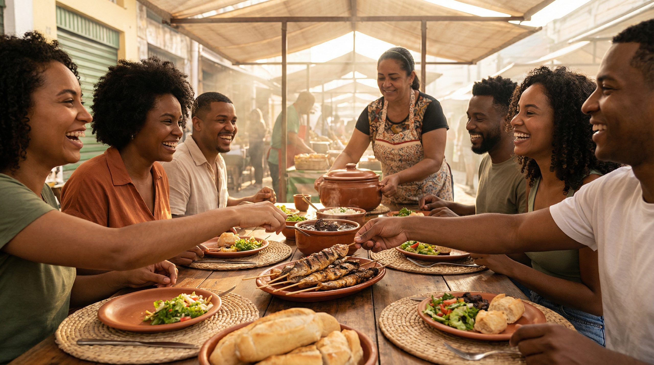 Mesmo sem falar a língua, viva Comidas e Costumes