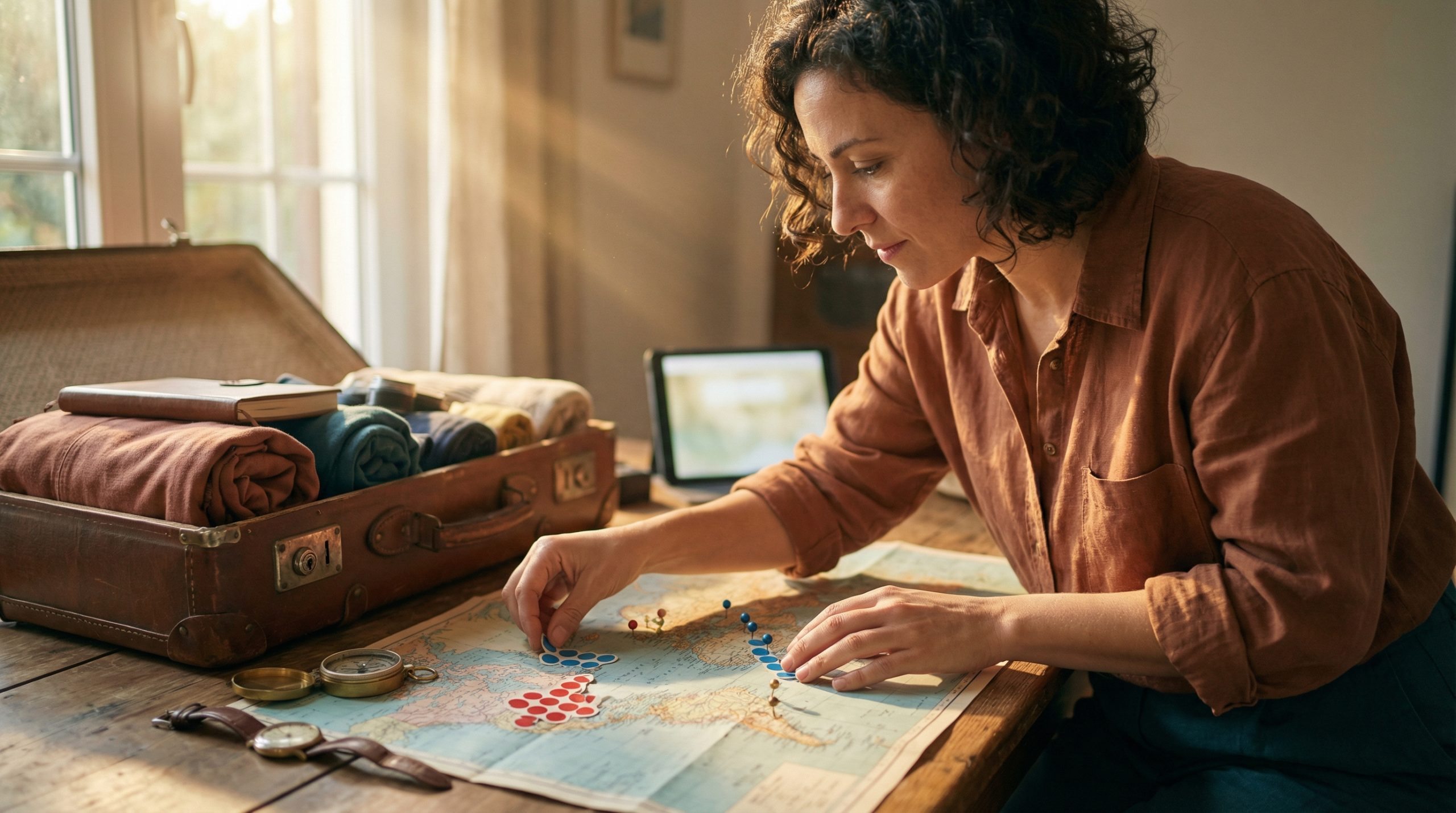 Tempo ruim? Ajuste a rota em Roteiros por Dias.