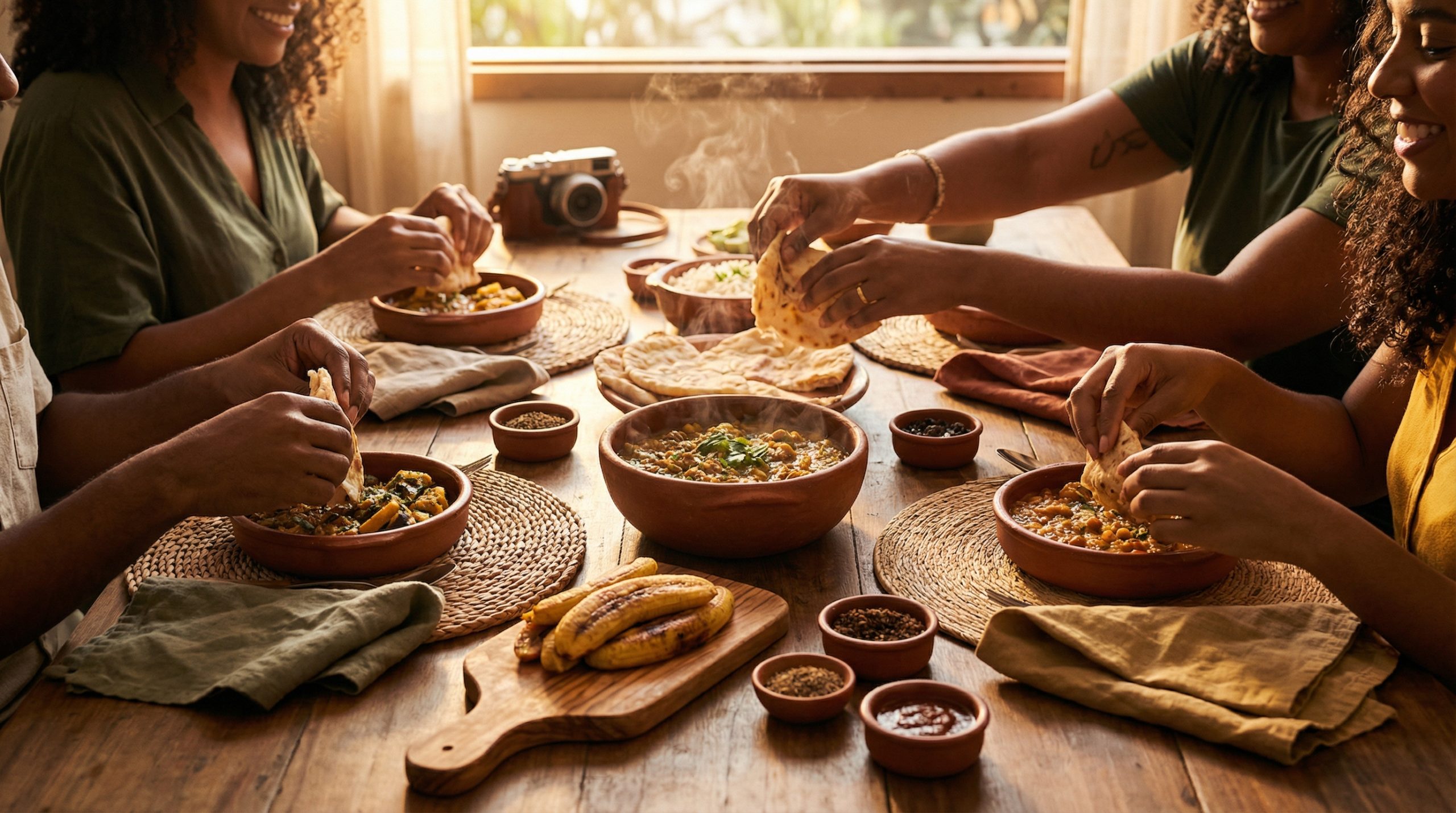 Largue o garfo: coma com a mão em Comidas e Costumes