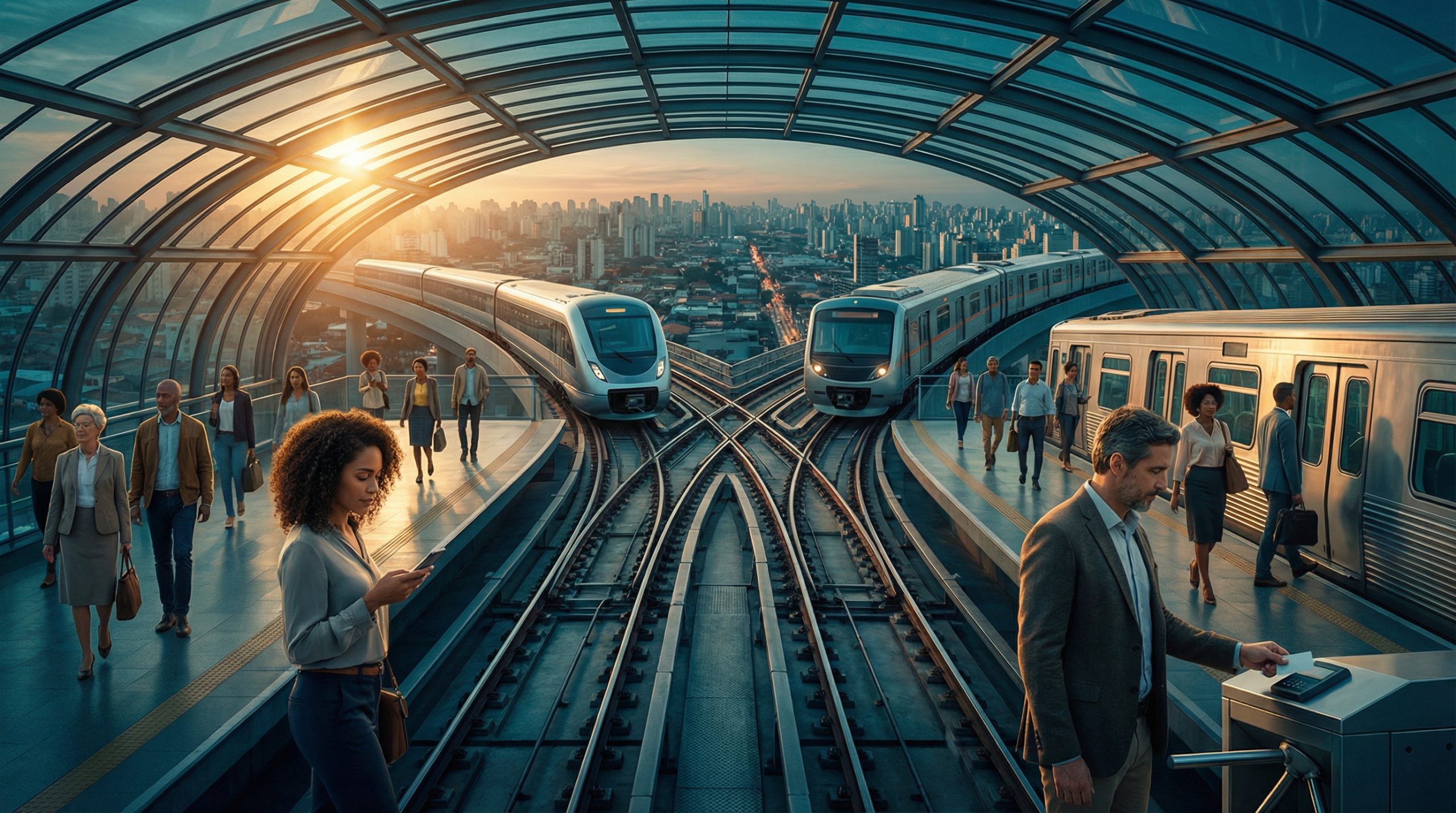Trem e metrô: a dupla imbatível no Transporte Local.